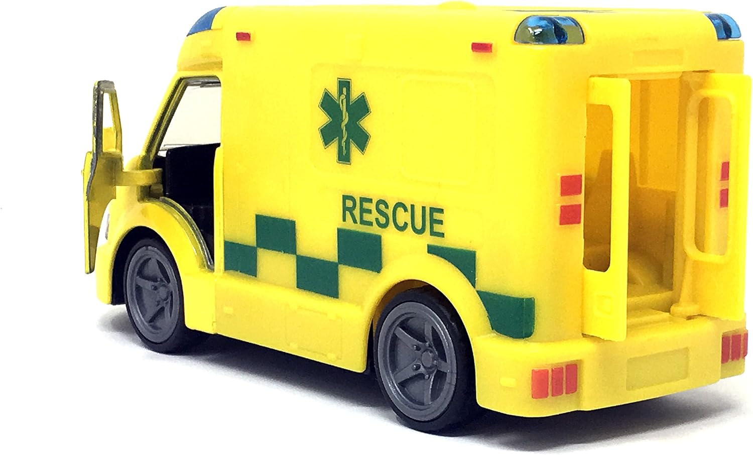 Toy Ambulance + Light & Sound Emergency Response Vehicle Die Cast Toy
