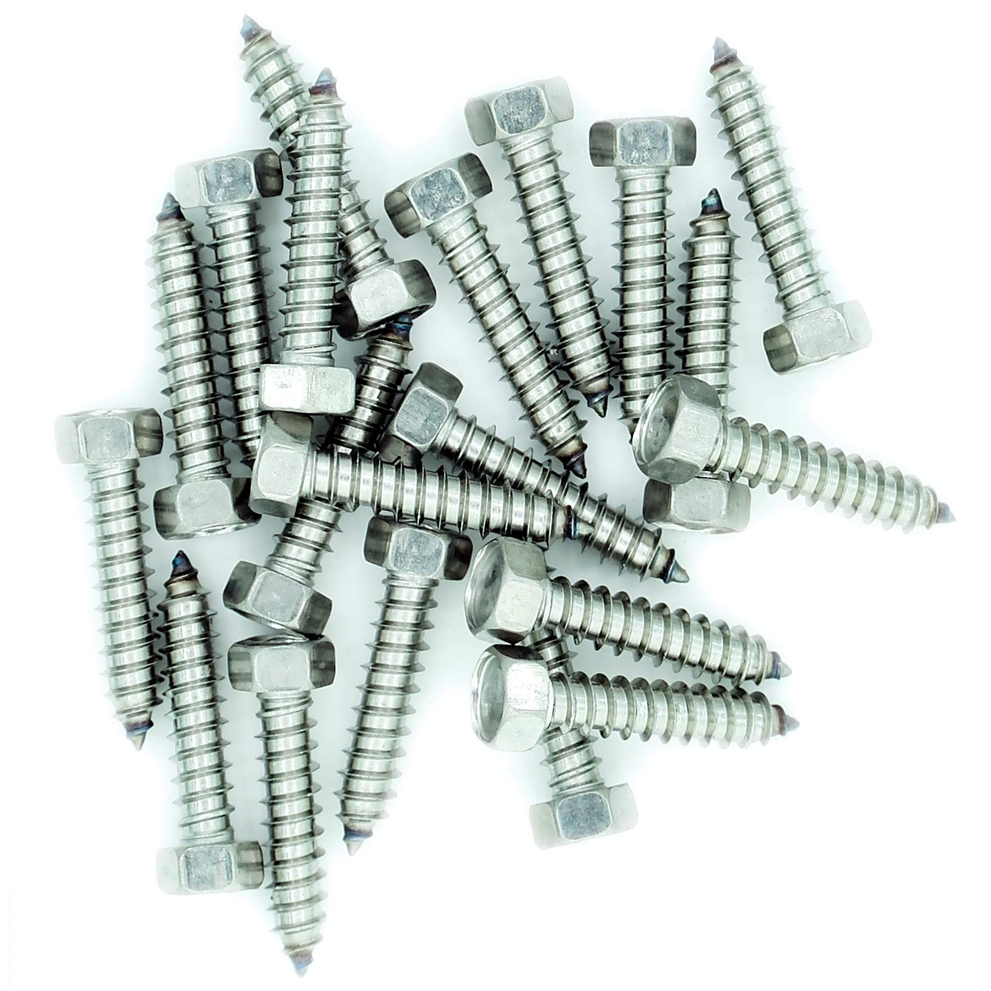 No.8 x 0.7 (4.2mm x 19mm) Hex Self-Tapping Screw - Stainless Steel (A2) (Pack of 20)