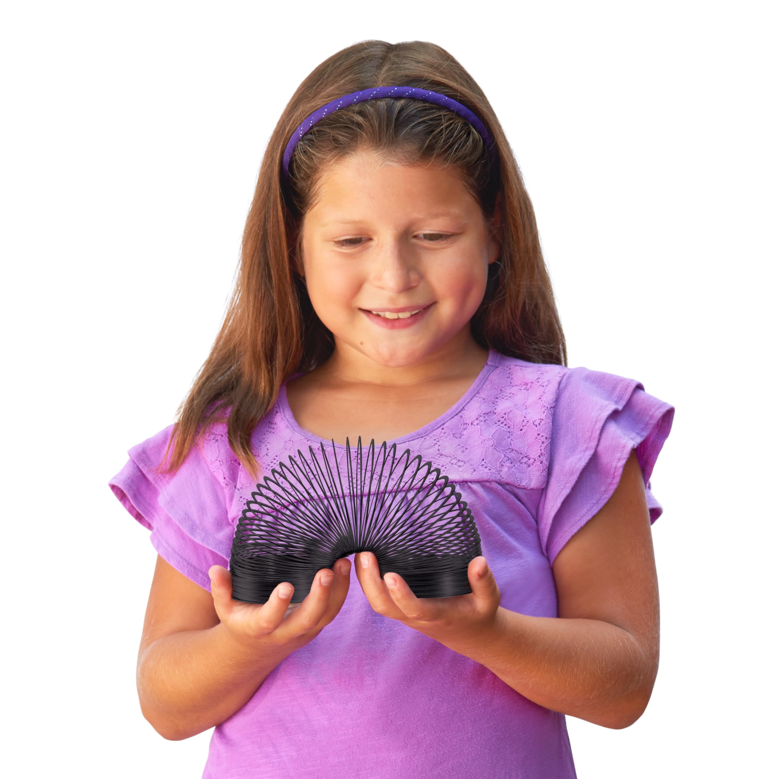 Collector’s Slinky The Original Walking Spring Toy, Black Metal Slinky, Party Favors, Fidget Toys, Kids Toys for Ages 5 Up by Just Play