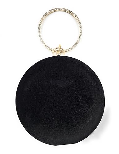 ELEGANT BLACK PREMIUM EVENING CLUTCH BAG WITH ADJUSTABLE SHOULDER CHAIN, SNAP CLOSURE & SMOOTH INNER SATIN