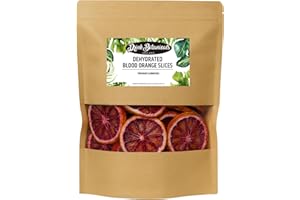 DRINK BOTANICALS IRELAND Dehydrated Dried Blood Orange Slices | 45 + Slices | 100% Natural | Blood Orange Wheels For Cocktails, Wreath Making, Tea, Cakes, Decoration | Oranges For Cocktails |3.5 oz,100 Grams| Drink Botanicals