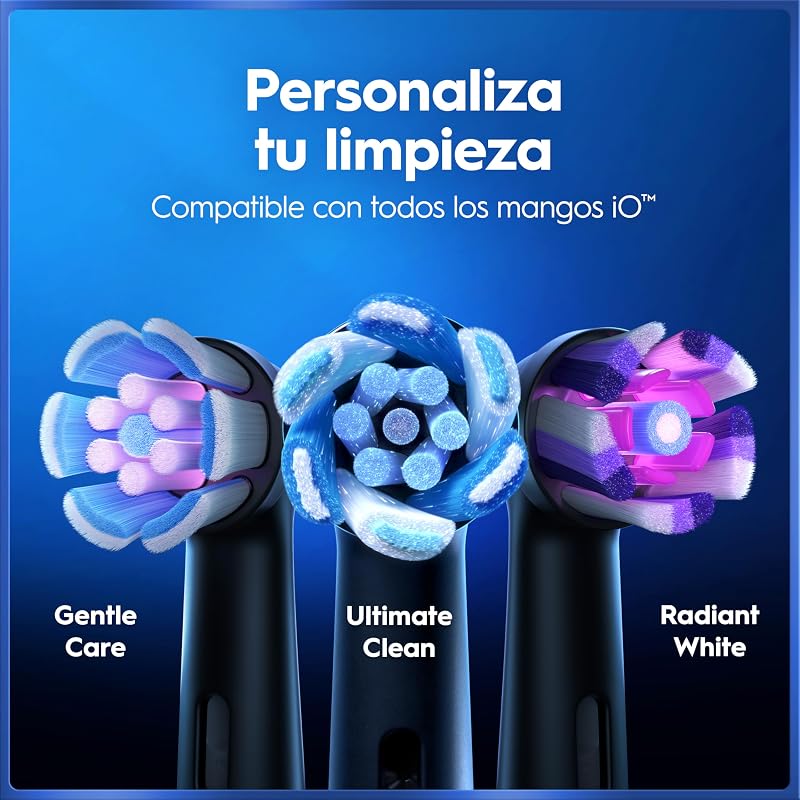 iO 5N Cepillos de Dientes Eléctricos, Negro Y Blanco, Pack de 2