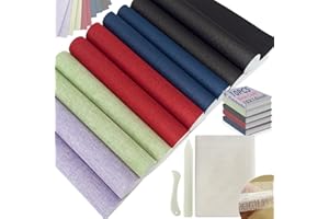 KREAPA Book Binding Kit - 10 Pcs 10x14 Inch Cloth, 2 Pcs Mull Cloth, Bone Folder for Repair & Reinforce Old Books