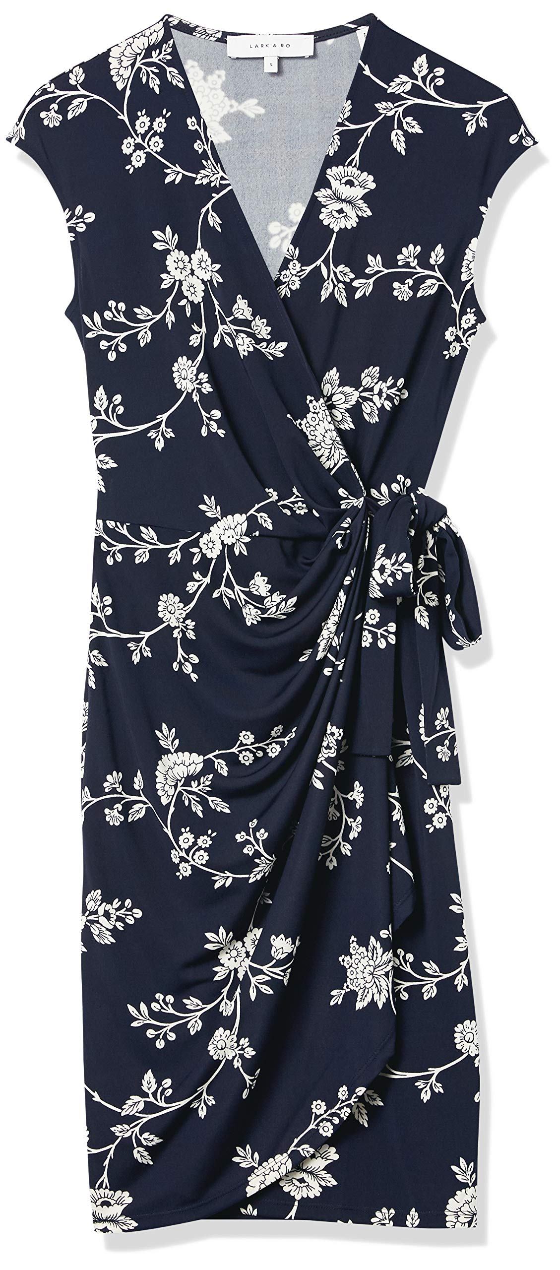Women's Classic Cap Sleeve Wrap Dress