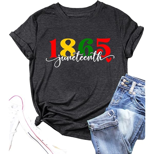 Juneteenth Shirt For Women - Celebrating Freedom 1865 Love Heart Tee - View #13