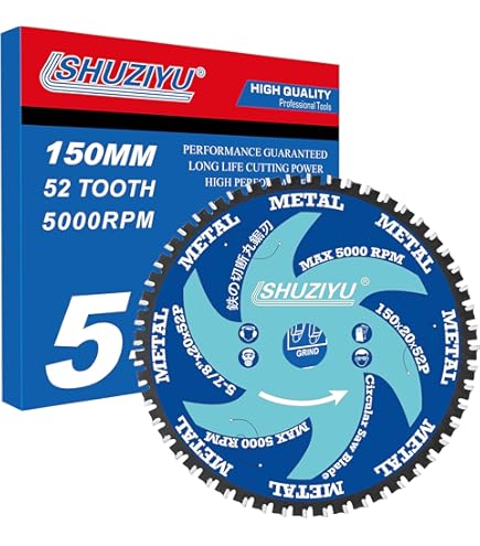 Oshlun SBF-059032 5-7/8-Inch Saw Blade For Mild Steel And Ferrous Metals - 32 Tooth MTCG Design