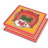 YouTheFan NFL Kansas City Chiefs 3D StadiumView Coasters - Arrowhead Stadium