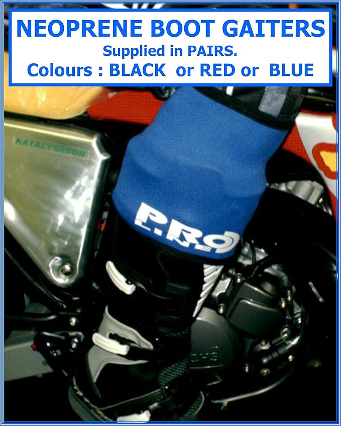 Proline Neoprene Boot Gaiter Fits MotocrossEnduroTrials Boots Blue