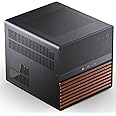 JONSBO N5 NAS PC Case, E-ATX, 12 HDD + 4 SSD Drive Bays, GPU Host, Supports Max. 4 GPU, 330mm MB/ATX PSU, 3 Fans Built-in, 8 PCI Slots, Solid Wood Veneer, Home Server