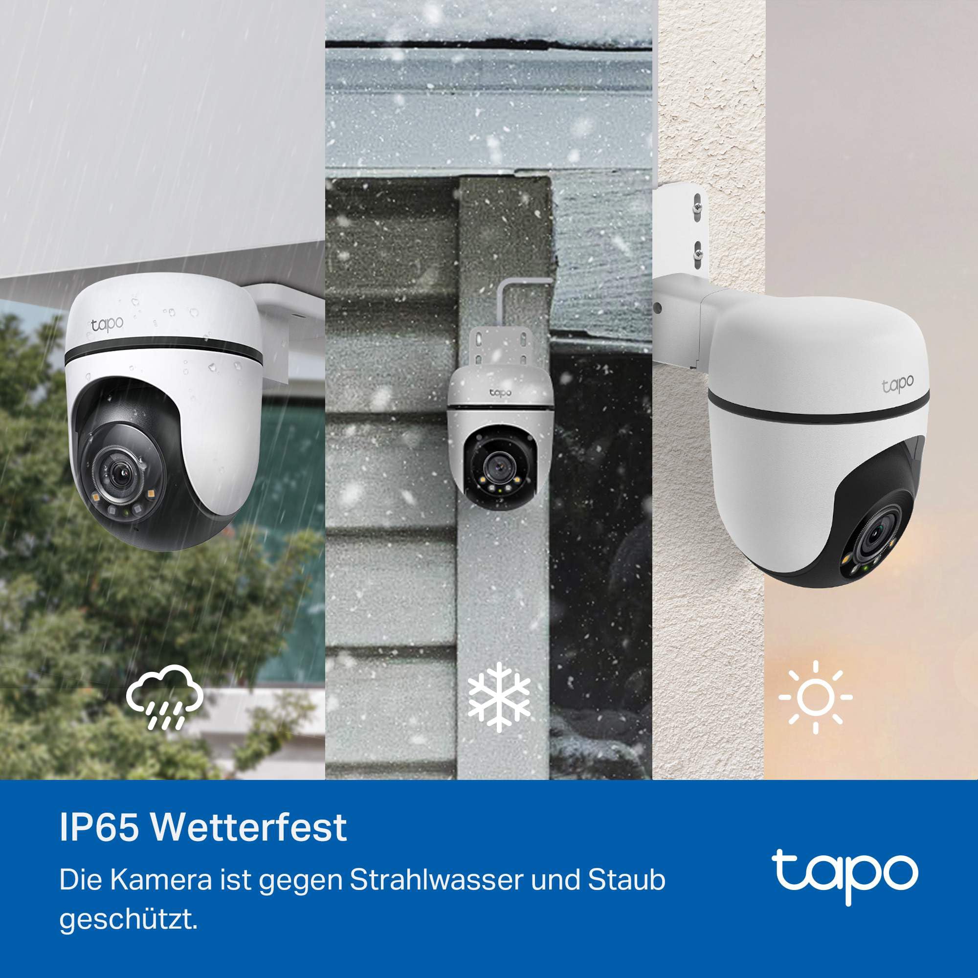 Tapo C51A 2K WLAN Überwachungskamera Außen, 360° Schwenk-/Neige, Vollfarbige Nachtsicht, Personenerkennung, Bewegungsverfolgung, Zwei-Wege-Audio, microSD-Karte bis zu 512 GB 8