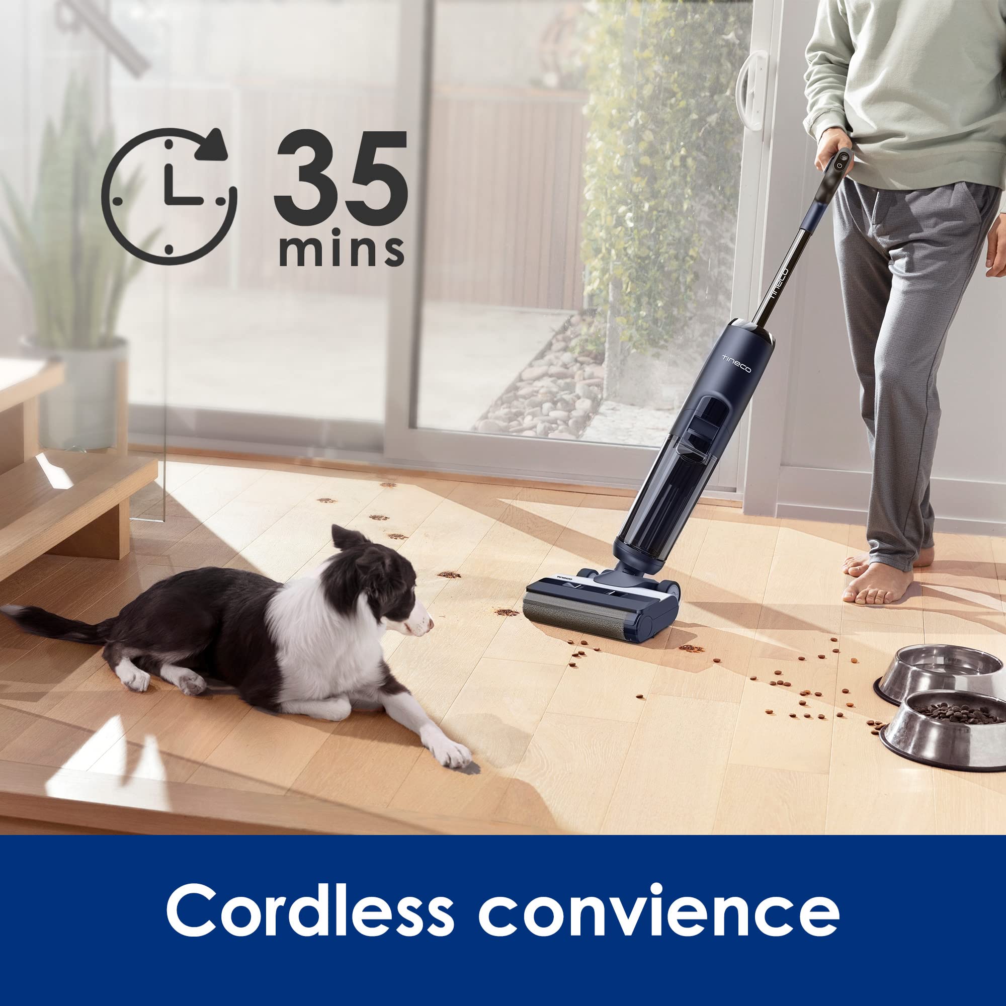 Tineco Floor ONE S5 Aspirador y trapeador en seco y húmedo inalámbrico inteligente para pisos duros y alfombras ONE Spot Essentials Limpiador de manchas para alfombras y tapicería inalámbrico inteligente