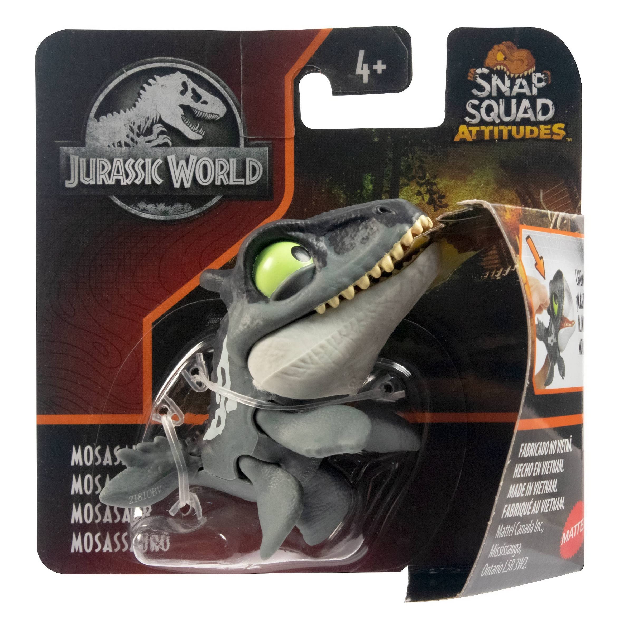 Jurassic World Snap Squad Attitudes Mosasaurus Dinosaur Figure