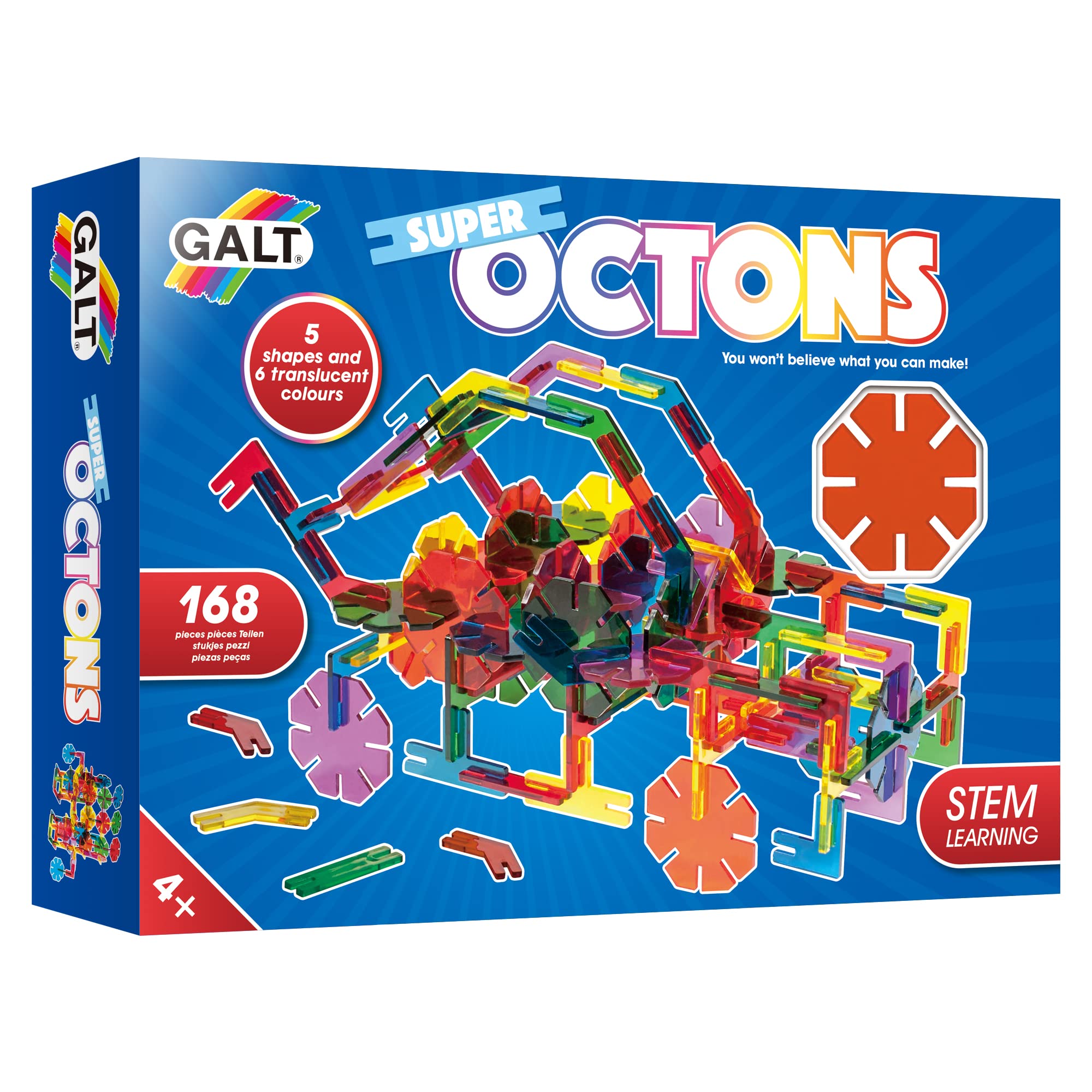 Galt Toys, Super Octons, Construction Toy, Ages 4 Years Plus