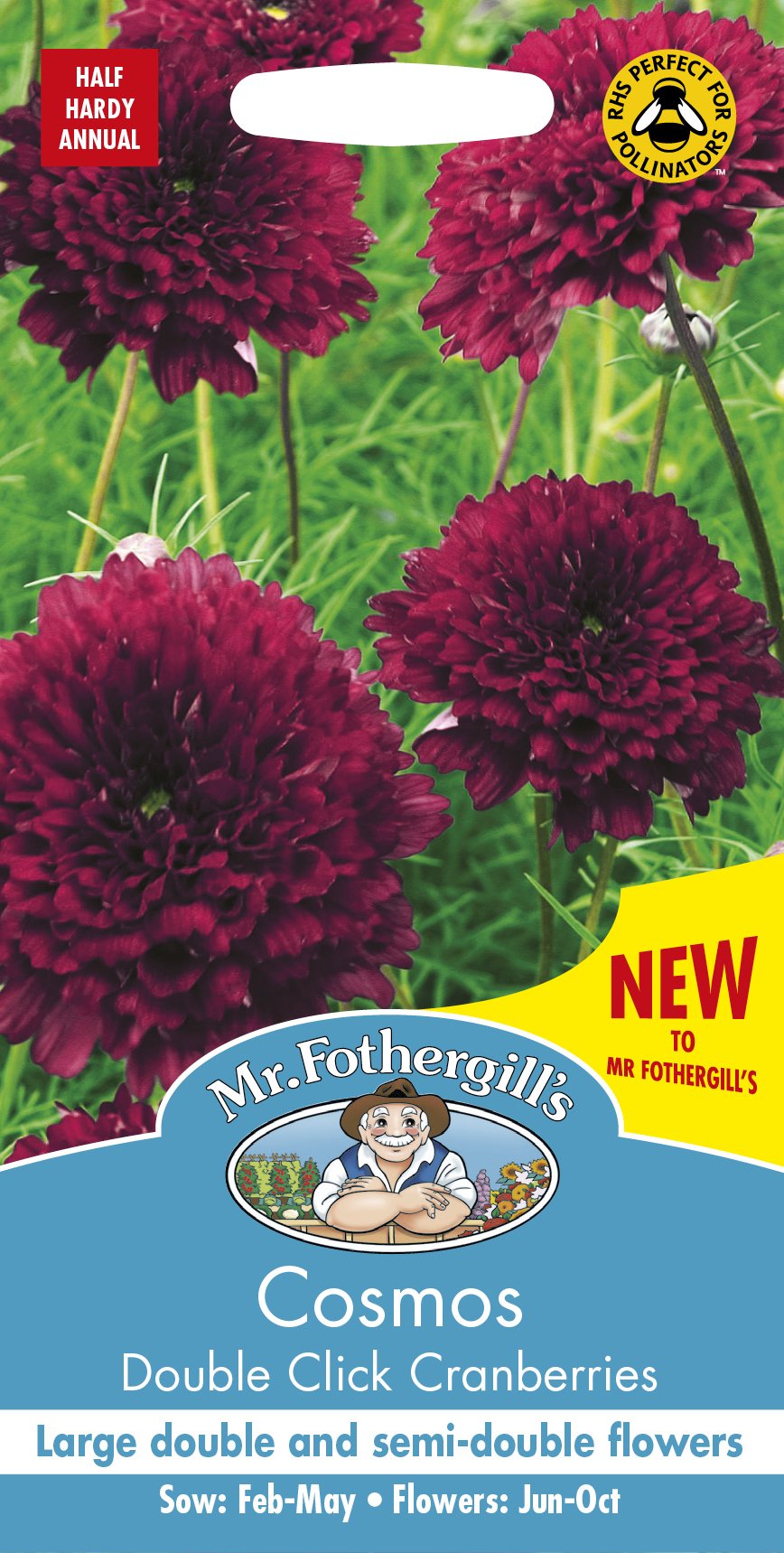 Mr Fothergill’s Cosmos Flower Seeds, Double Click Cranberries