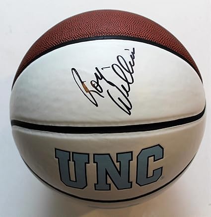 roy williams signed basketball