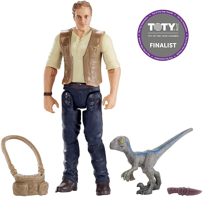 Mattel Jurassic World FMM01 - Figur Owen und Baby Blue