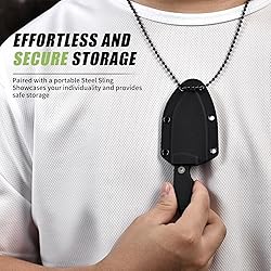 SPITZKANTE 5.5" Tactical Neck Knife P-DA, Mini EDC