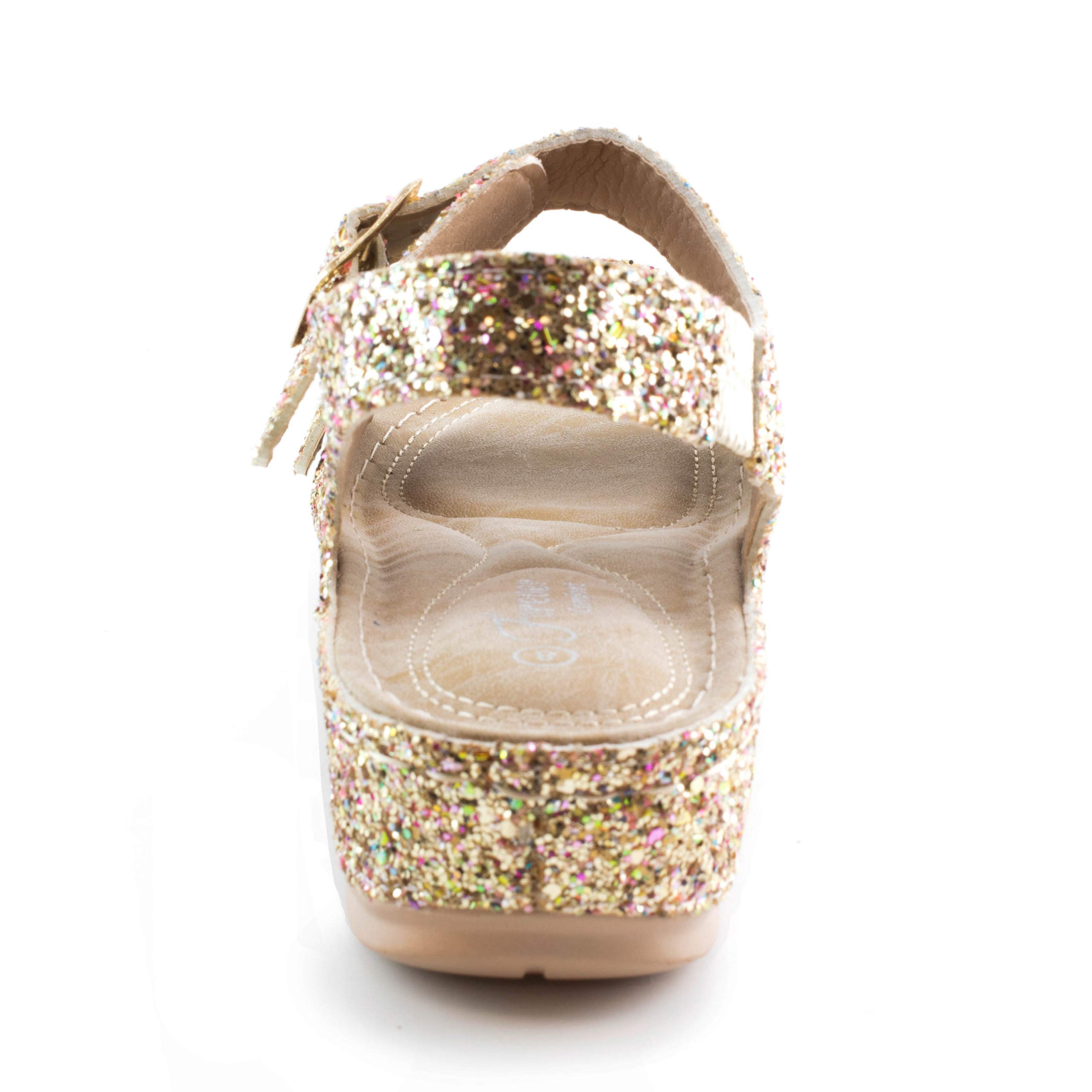 Forever Stitch 04 Womens Double Band Espadrille Open Toe Platform Sandals - Image 4