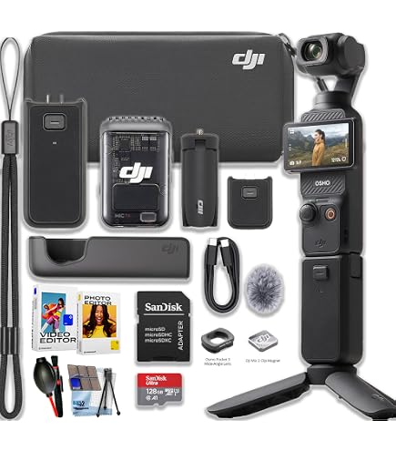 Amazon.com : DJI Osmo Pocket 3 Creator Combo Bundle with Clip-On