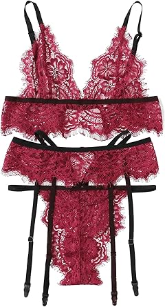 burgundy bra and panty set