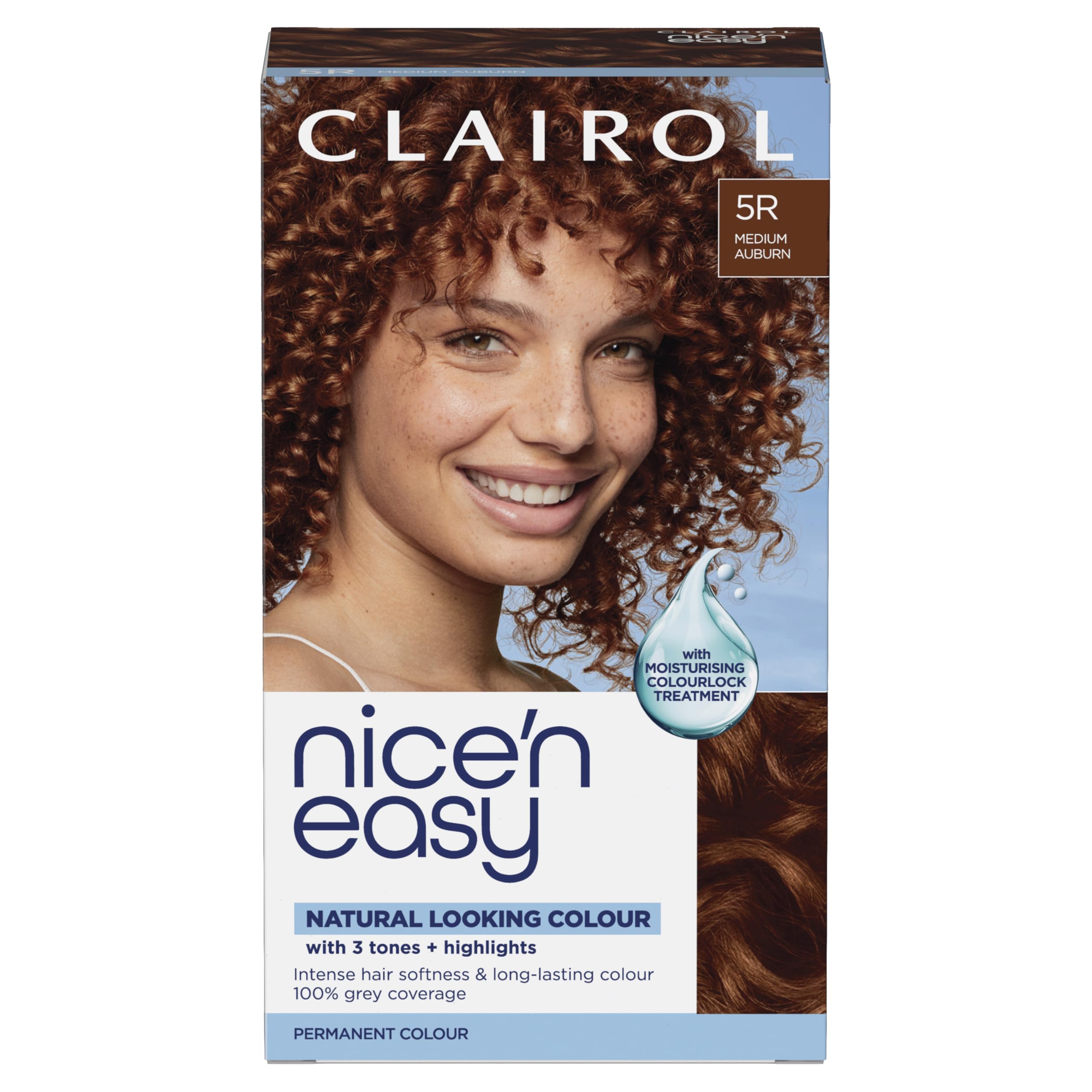 Clairol Clairol Nice'n Easy Crème, Natural Looking Oil Infused Permanent Hair Dye, 5R Medium Auburn