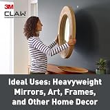 3M CLAW Picture Hooks Heavy Duty Drywall Hangers 20kg Max Weight 2 Pack No Tools view 3