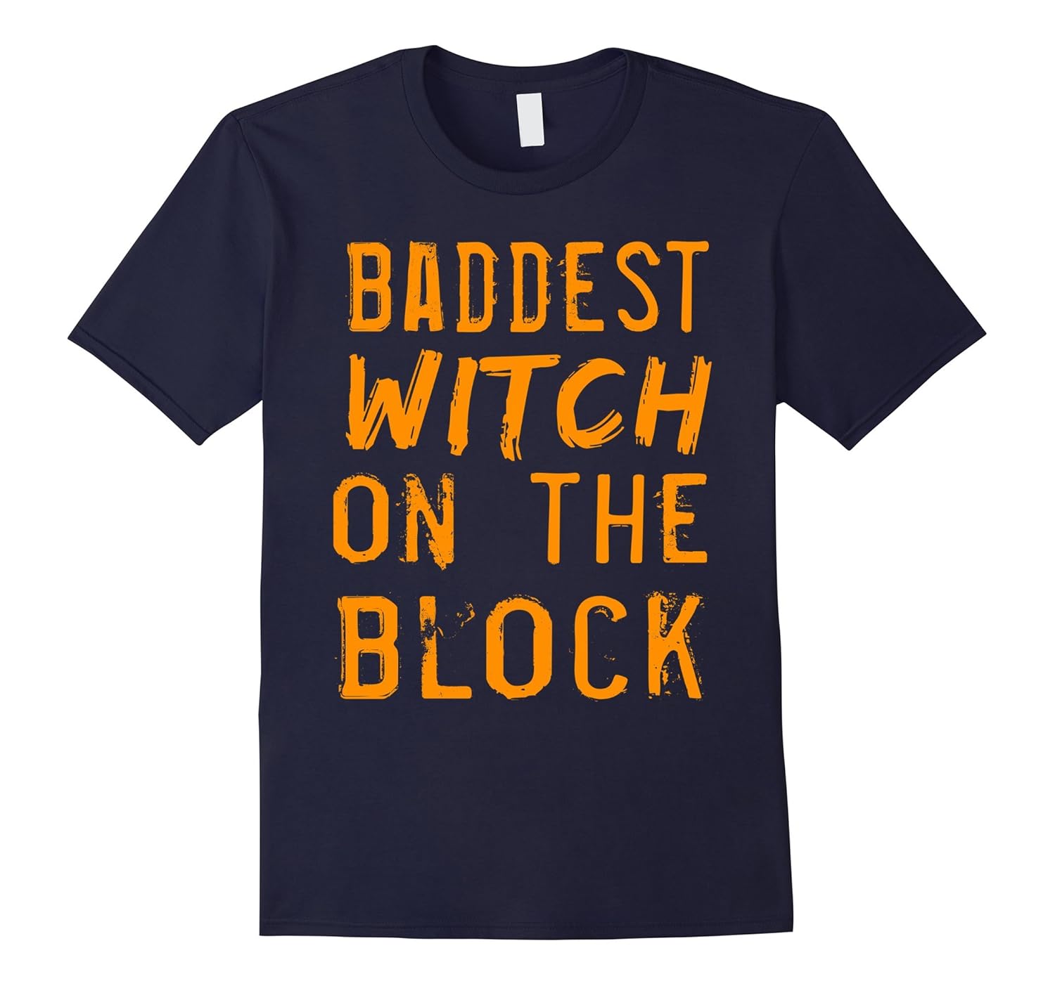 Baddest Witch On The Block Halloween T-Shirt-ANZ