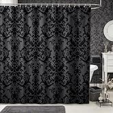 Erosebridal Adults Gothic Damask Shower Curtain Antique Victorian Baroque Bathroom Curtain 72