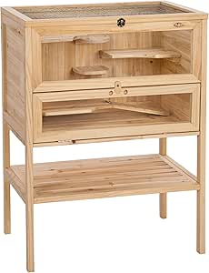 TecTake Jaula de Madera para hámster roedores Animales pequeños ratón