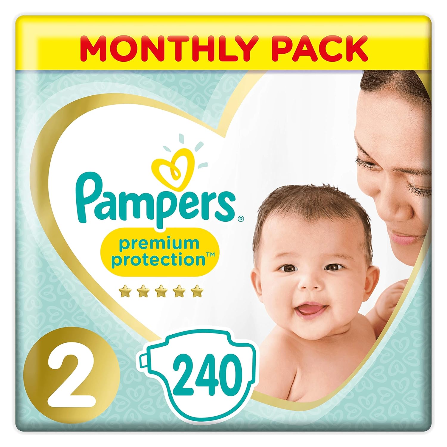 Pampers Premium Protection, Monthly Saving Pack, Soft Comfort, Approved