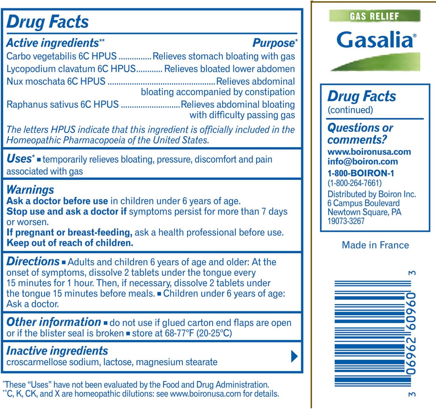 Gasalia Homeopathic Medicine for Gas Relief (60 Tablets): Health & Personal Care
