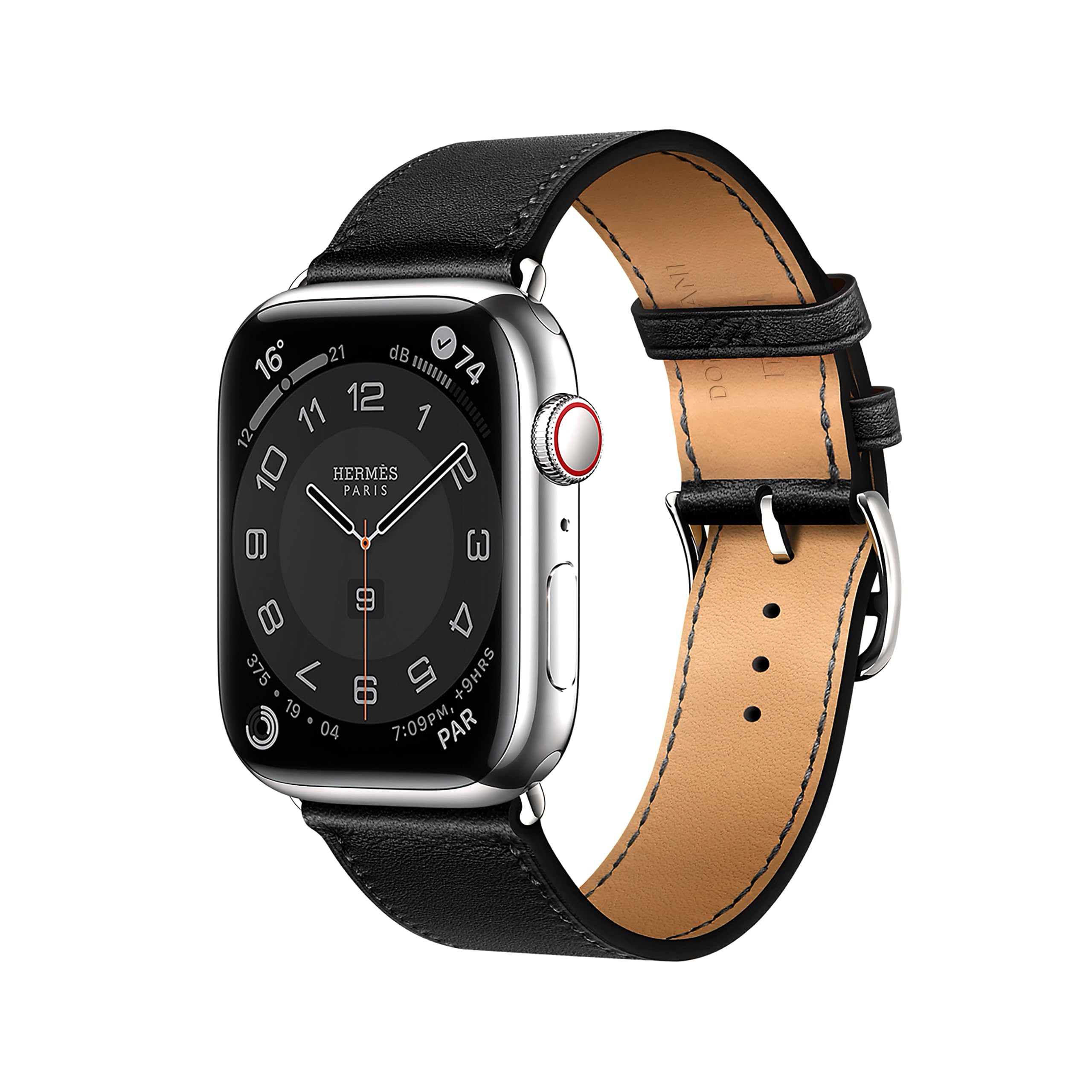 DONEGANI LB1 for Apple Watch Strap Ultra 2 Se 10 40mm 44mm 46mm 42mm 45mm 41mm 38mm 49mm Series 10 9 8 7 6 5 4 3 Band Women Men Leather Black — image 1