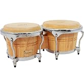 Tycoon Percussion 7 Inch &amp; 8 1/2 Inch Concerto Series Bongos - Natural Finish
