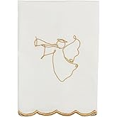 Mud Pie Embroidery Towel, Angel, 21" x 14"