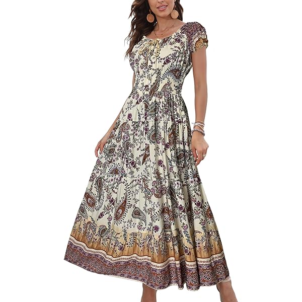 princess polly baby blue dress Milumia Women Plus Size Vacation Boho Dress Cold Shoulder Party Split Maxi  Dress Wedding Guest Dress XX-Large Plus at Amazon Women's Clothing store main image 0