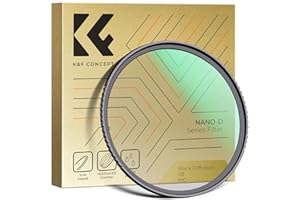 K&F CONCEPT 77mm Black Diffusion 1/8 Filter Mist Soft Glow Diffuser Lens Filters (Nano-D Series)