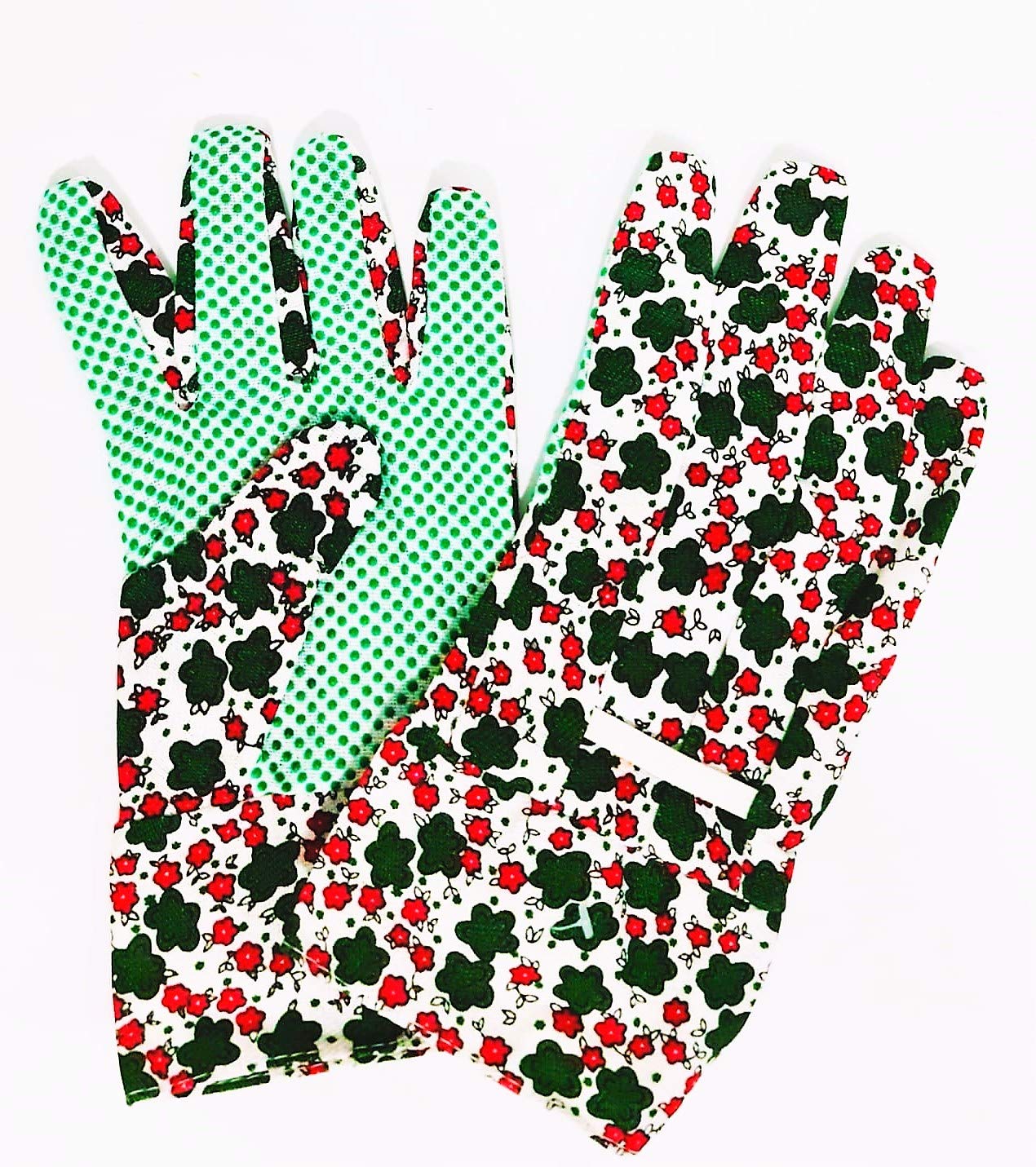SDMAX Ladies Garden Glove, Cotton Garden Glove, Soft And Lightweight Gloves with Fantasy Flower Design, Non-Slip Design, Easy To use, Breathable Gardening Gloves