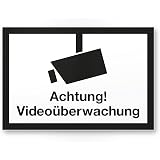 „Achtung Videoüberwachung“ Schild – Abschreckung Gegen Einbrüche Für Haus & Grundstück