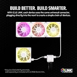CORSAIR iCUE Link LX120 RGB 120mm PWM Fan Single