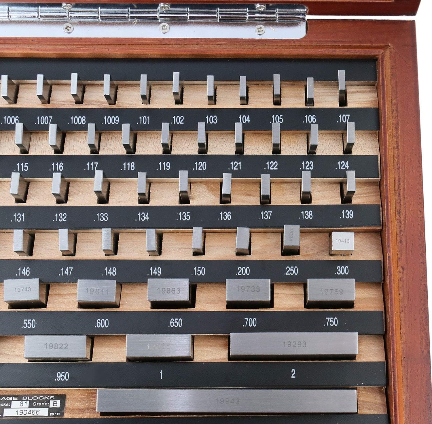 Accusize Industrial Tools 81 Pcs Steel Gauge Block Set, Grade B, P900-S581: Home Improvement
