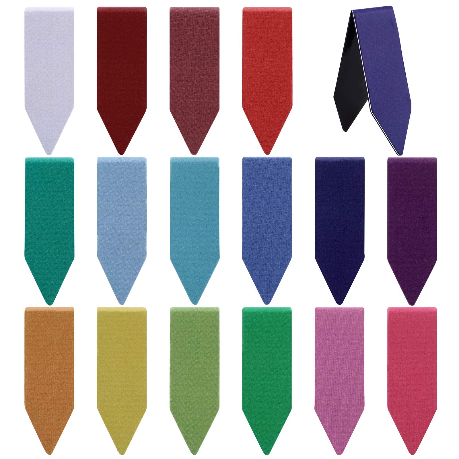 VETPW Pack of 32 Magnetic Bookmarks, Magnetic Pages Book Markers, Various Pages Clips Bookmarks for Students, School, Office for Reading (Colourful Style, 3.5 x 0.6 inches)