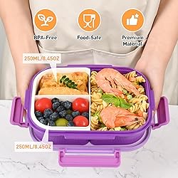 AGREON Bento Boxes with Removable Compartments for