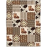 Western Blanket, Western Decor for Nursery Room, Baby Blankets for Boys Girls, Cowboy Baby Blankets, Western Baby Stuff, Soft Warm Lightweight Nursery Bed Blanket for Newborn Toddlers (05, 30x40 in)