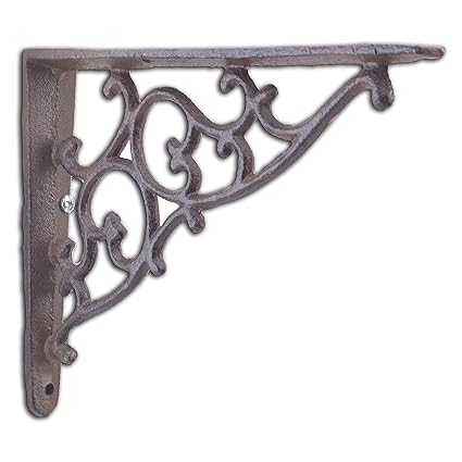 Wall Shelves Home Garden Decorative Shelf Bracket Ornate Leaf