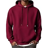 COOFANDY Men's Hooded Sweatshirts Long Sleeve Casual Waffle Knit Pullover Hoodies with Kanga Pocket