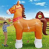 inslife Giant 9FT Tall Clydesdale Horse Inflatables Christmas Farm Spring Blow up Animals Outdoor Decoration Built-in 5 LED Lights for Large Party Lawn Holiday Outdoor Decor
