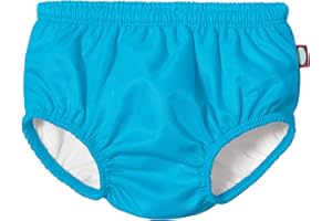CITY THREADS Made in USA Baby Girls and Boys Swim Diaper Cover Reusable Leakproof for Swimming Pool Lessons Beach, Turquoise, 18-24 Months