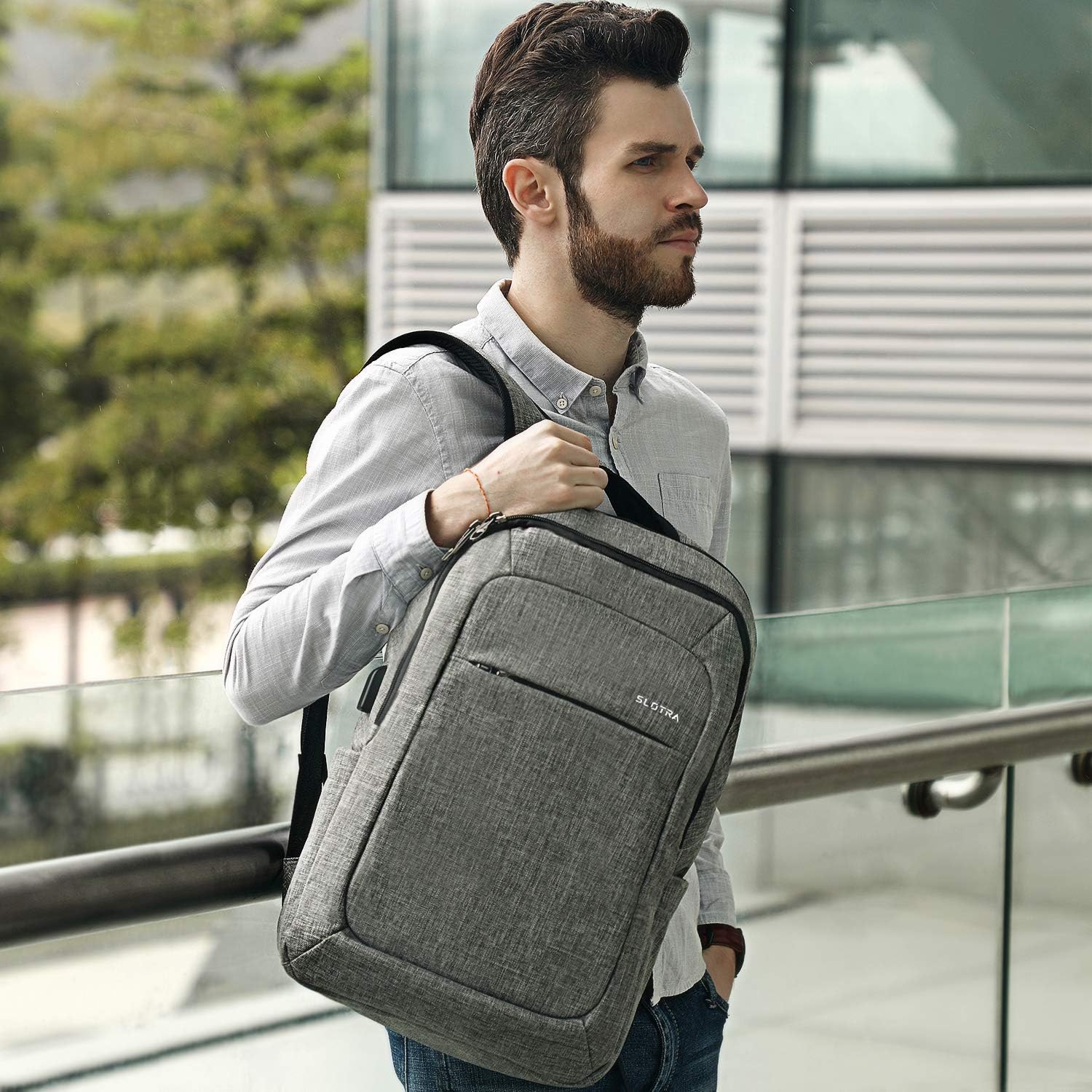 Valigeria Business-Viola Unisex Multiuso Antifurto Zaino per La Scuola  SLOTRA Zaino per Laptop da 15-15,6 Pollici con Porta di Ricarica USB Anti  borseggio Anti graffio urban-earth.co.uk