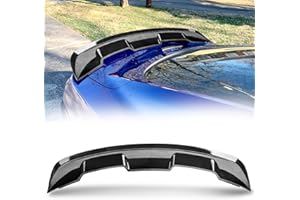 KKoneAuto Rear Spoiler Wing Compatible with 2015-2024 Mustang V6/V8/Shelby/GT/EcoBoost 2-Door Coupe Models, GT500 GT350 Style ABS Rear Trunk Spoiler, Carbon Fiber Style