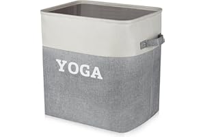 Lukeline Yoga Mat Holder Storage Basket, Home Gym Storage Organizer Yoga Exercise Equipment Storage, Yoga Basket Foam Roller 